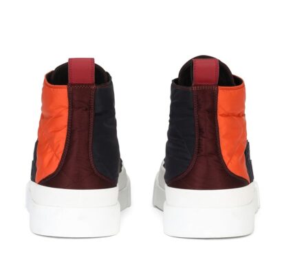 Dolce & Gabbana - Quilted Satin High-Top Sneakers in Multicolor