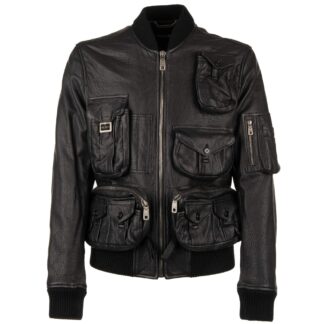 Fred Mello - Brown Faux Leather Men Jacket