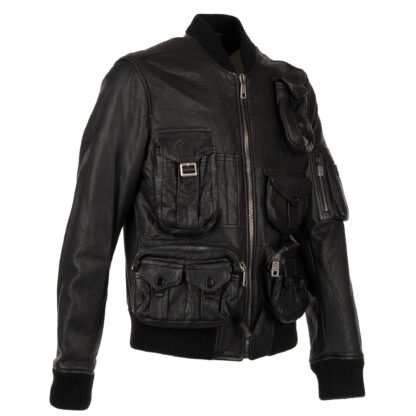 Dolce & Gabbana - Sleek Lambskin Multipocket Military Jacket