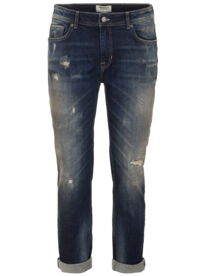 Fred Mello - Elegant Dark Blue Slim Jeans