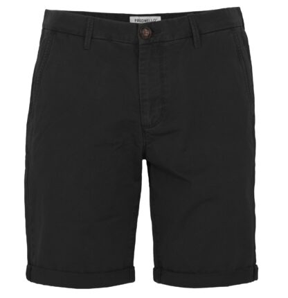 Fred Mello - Sleek Black Cotton Bermuda Shorts for Men