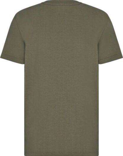 Dior - Elegant Green Jersey Cotton Tee with Iconic Emblem