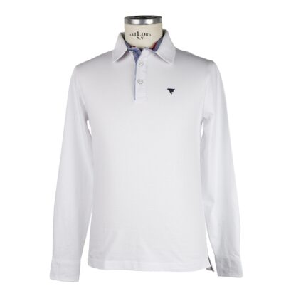 Fred Mello - Elegant Long-Sleeved Cotton Polo Shirt