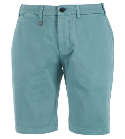 Yes Zee - Chic Green Cotton Bermuda Shorts - Stretch Fit