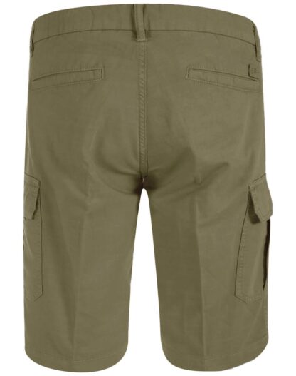 Yes Zee - Chic Army Cotton & Linen Blend Bermuda Shorts