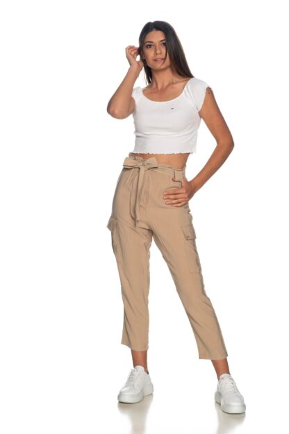 Yes Zee - Beige Comfort-Fit Elegance Trousers