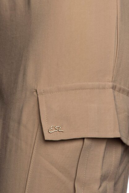 Yes Zee - Beige Comfort-Fit Elegance Trousers