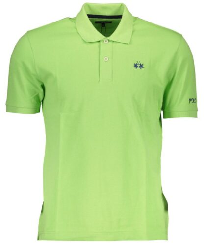 La Martina - Chic Green Cotton Polo Shirt for Men