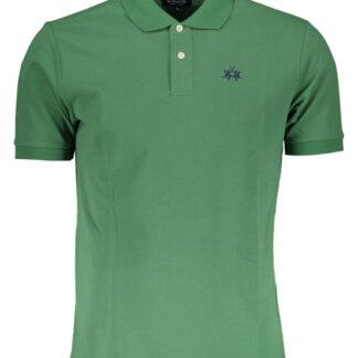 La Martina - Elegant Light Blue Cotton Polo for Men