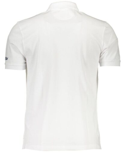 La Martina - Elegant White Cotton Men's Polo with Chest Logo