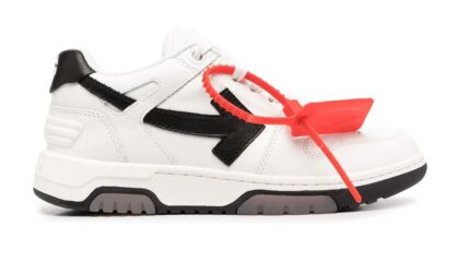 Off-White - Elegant White Leather Sneakers