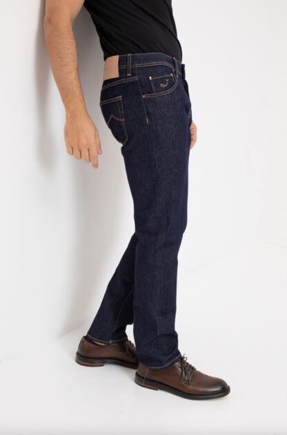 Jacob Cohen - Italian Crafted Blue Denim Jeans with Contrast Stitching