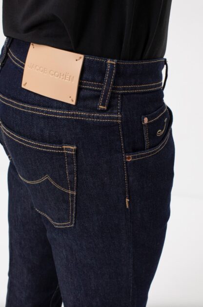 Jacob Cohen - Italian Crafted Blue Denim Jeans with Contrast Stitching