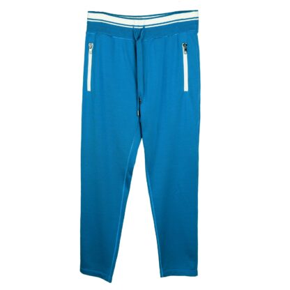 Dolce & Gabbana - Elegant Petrol Blue Cotton Trousers