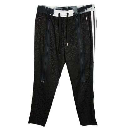 Dolce & Gabbana - Elegant Embroidered Silk Blend Sports Trousers