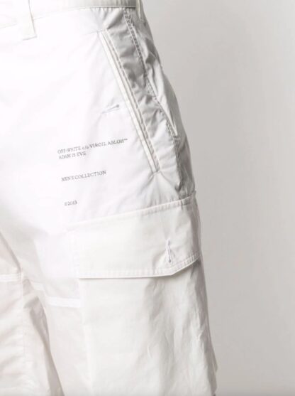 Off-White - Elevated White Cargo Shorts – Pure Cotton