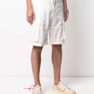 Off-White - Sleek Black Cargo Shorts with Iconic Design