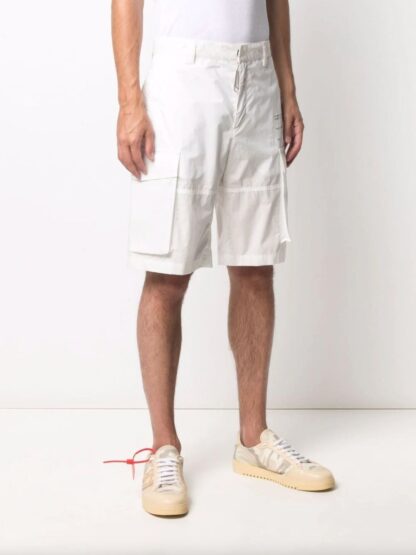 Off-White - Elevated White Cargo Shorts – Pure Cotton