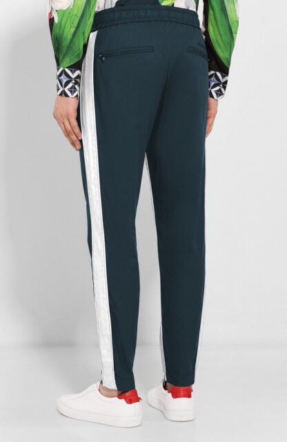 Dolce & Gabbana - Sleek Cotton Sweatpants with Embroidered Logo