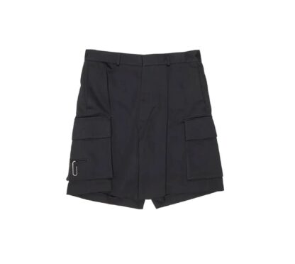 Off-White - Sleek Black Cargo Shorts with Iconic Design