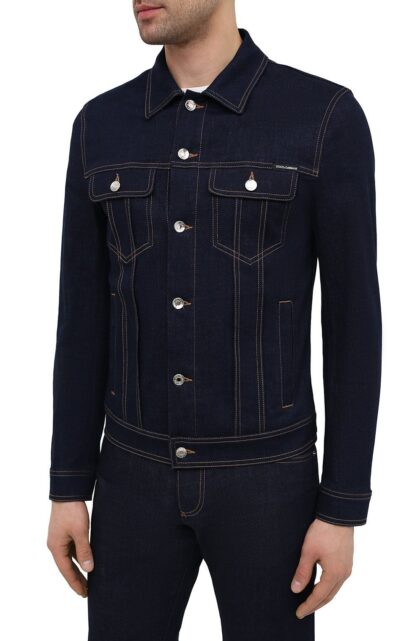 Dolce & Gabbana - Elegant Dark Blue Denim Jacket