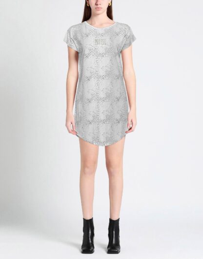 Yes Zee - Chic Leopard Print Dress in Grey Tones