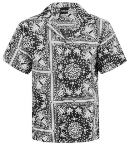 Comme Des Fuckdown - Abstract Print Hawaiian Short Sleeve Shirt