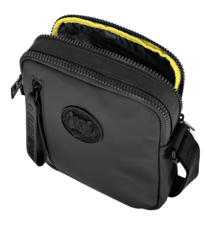 Plein Sport - Sleek Messenger Bag with 3D Logo and Zip Closure