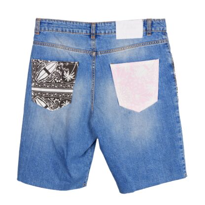 Comme Des Fuckdown - Edgy Distressed Denim Bermuda Shorts