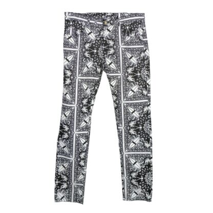 Comme Des Fuckdown - Abstract Print Lightweight Cotton Trousers