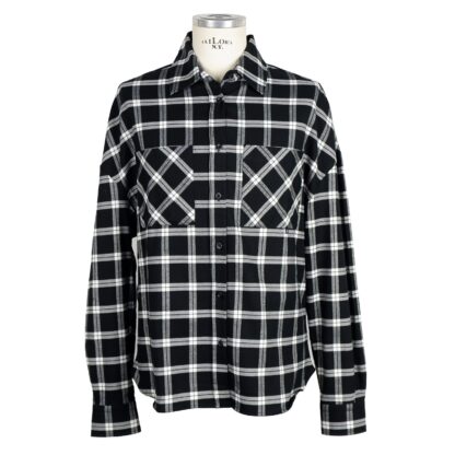 Comme Des Fuckdown - Trendy Tartan Button-Up Shirt with Contrast Logo