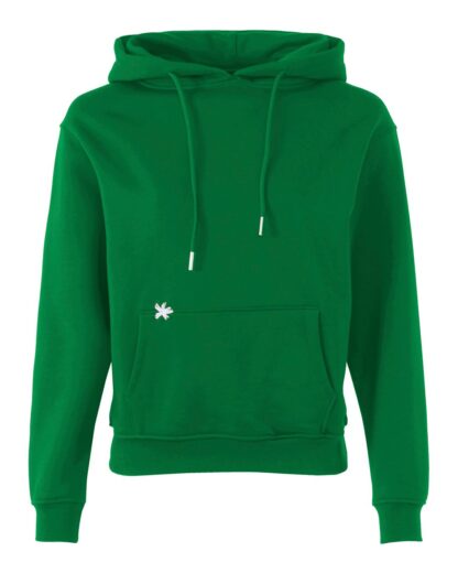 Comme Des Fuckdown - Chic Green Hooded Cotton Sweatshirt with Logo Embroidery