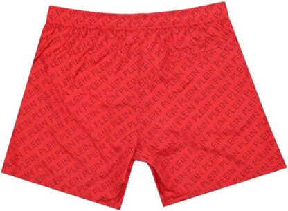 Philippe Model - Red Logo Print Men's Medium Boxer Swim Shorts