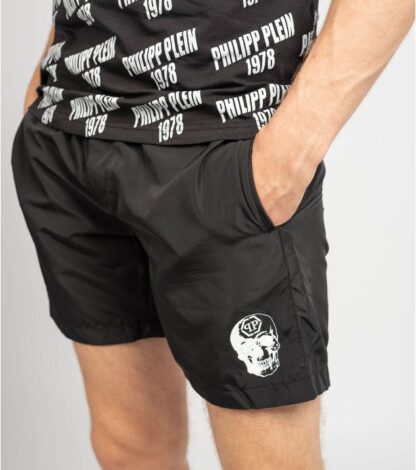 Philippe Model - Fluo Logo Print Medium Boxer Swim Trunks