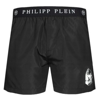 Philippe Model - Fluo Logo Print Medium Boxer Swim Trunks