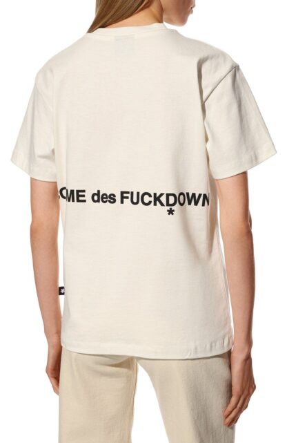 Comme Des Fuckdown - Chic Cotton Sandwich Print Tee for Women