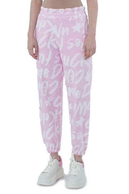 Comme Des Fuckdown - Chic Pink Cotton Tracksuit Trousers for Women