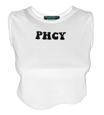 Pharmacy Industry - Sleek Sleeveless Logo Lycra Top