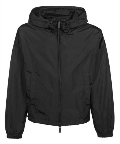 Dsquared² - Sleek Black Nylon Hooded Jacket