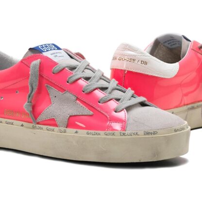 Golden Goose - Elegant Pink Patent Calfskin Sneakers