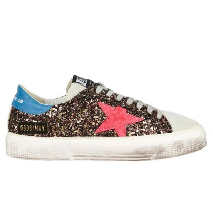 Golden Goose - Multicolor Calfskin Glitter Sneakers