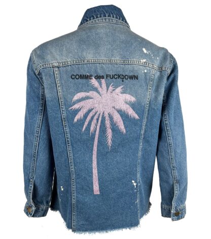 Comme Des Fuckdown - Chic Frayed Hem Denim Jacket