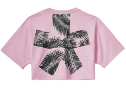 Comme Des Fuckdown - Graphic Print Logo Tee in Pink