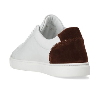 Dolce & Gabbana - Elegant White Calfskin Sneakers with Suede Detail