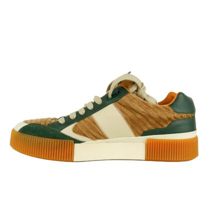 Dolce & Gabbana - Luxe Green & White Calfskin Sneakers