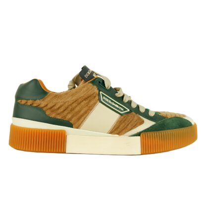 Dolce & Gabbana - Luxe Green & White Calfskin Sneakers