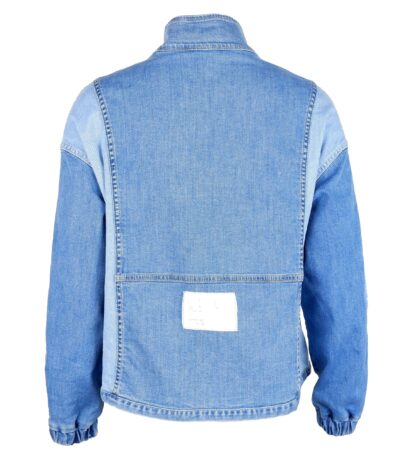 Comme Des Fuckdown - Chic Denim Snap Button Jacket with Elastic Cuffs