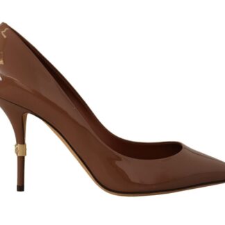 Dolce & Gabbana - Elegant Brown Leather Heels Pumps