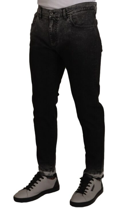 Dolce & Gabbana - Black Washed Cotton Stretch Capri Denim Jeans