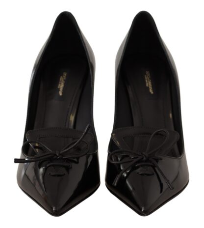 Dolce & Gabbana - Elegant Black Leather High Heels Pumps